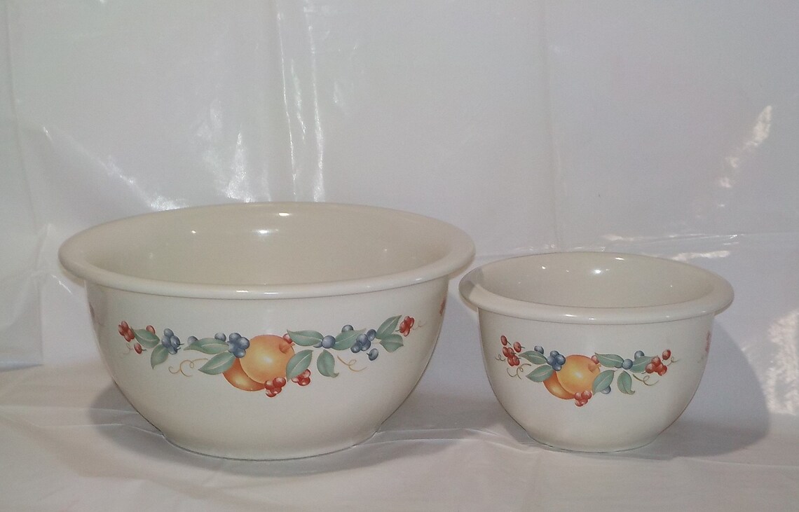 Corelle Abundance Stoneware Mixing Bowls 3qt and 1qt Etsy