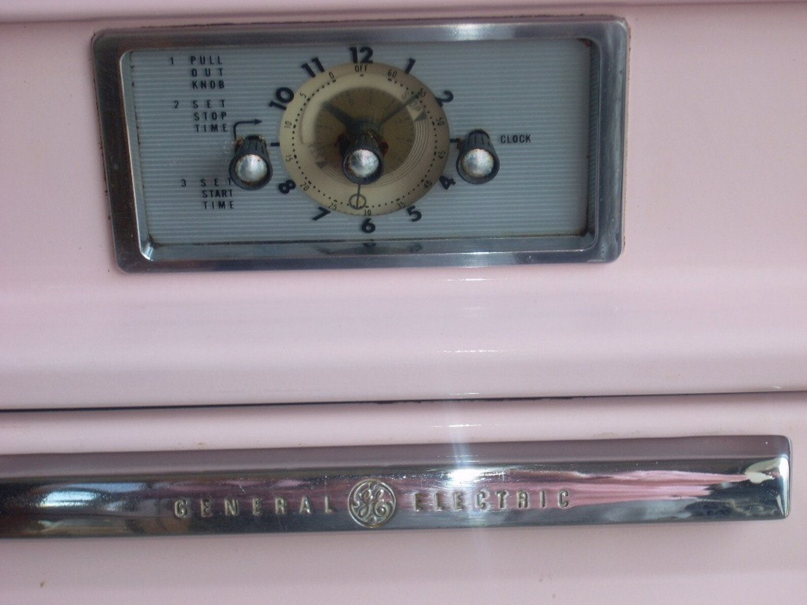 Vintage Pink General Electric Built In Wall Stove Oven Local Etsy