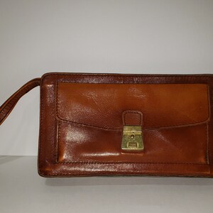 Vintage Tan Leather Document Holder