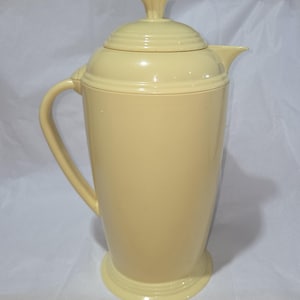 Vintage Homer Laughlin Fiesta Ware Yellow Copco Thermal Coffee Carafe