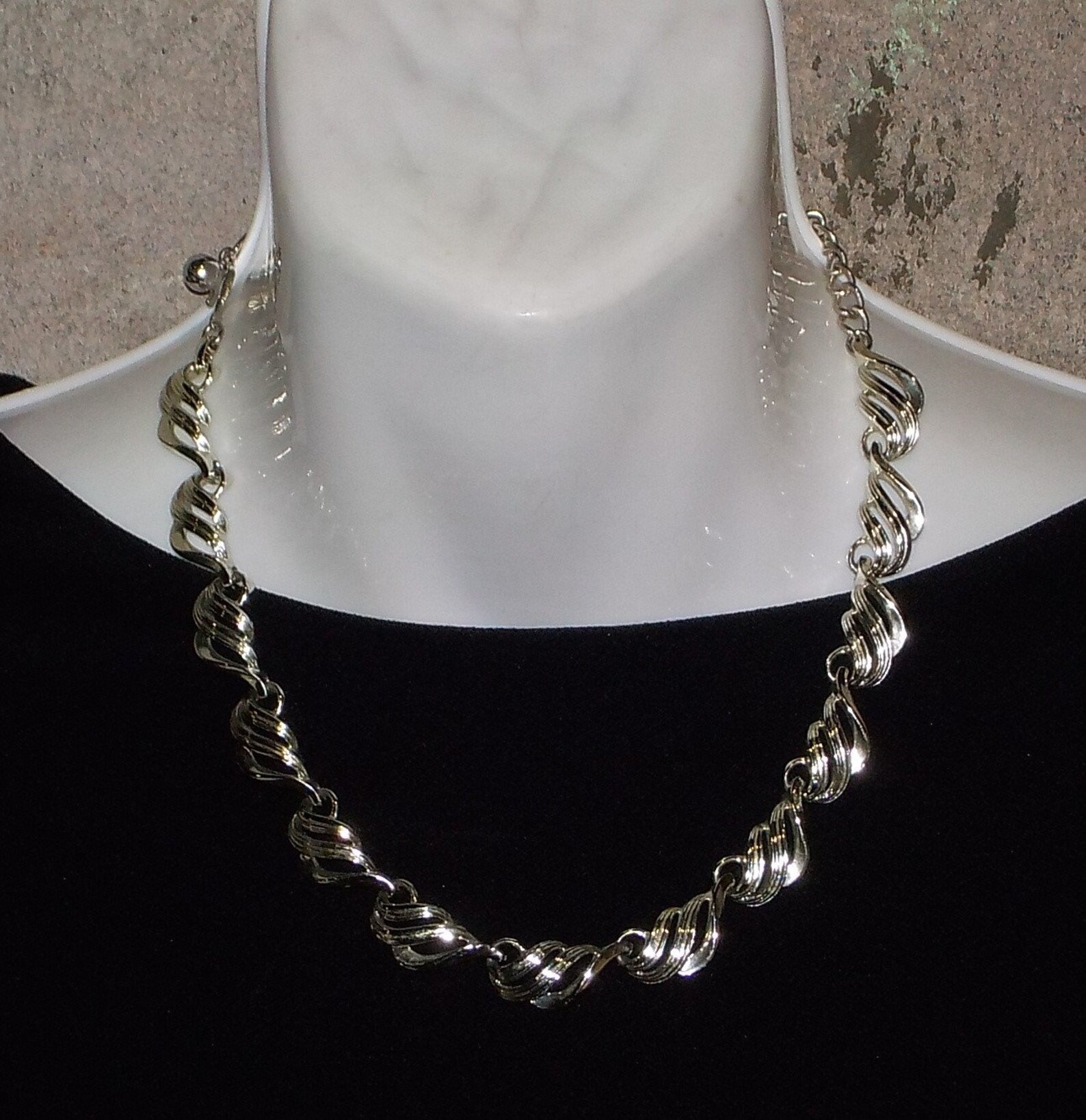 Vintage Coro Silver Tone Necklace Etsy