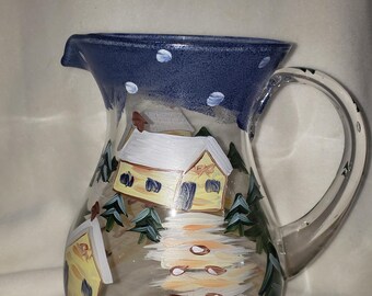 Cook&#39;s Bazaar Holly Mountain Lodge Livingquarters Glass Pitcher 96 oz