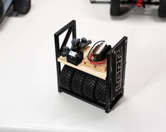 Tire Rack / Utility Shelf Inspired for SCX24