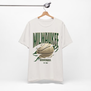 90&#39;s Milwaukee Retro Shirt, Vintage Milwaukee Basketball Shirt, Retro Milwaukee Basketball Shirt, Milwaukee Basketball Shirt