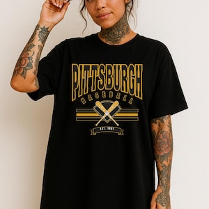 Vintage Pittsburgh, Retro Shirt, Retro Pittsburgh Baseball Shirt, Vintage Shirt, Vintage Pittsburgh Baseball Shirt