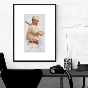 Vintage Baseball DIGITAL Wall Art | Vintage Sports History Art | Classic Baseball Card Wall Art | Instant Digital Download