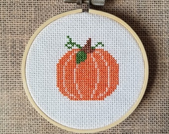 Counted Cross Stitch Pumpkin Pattern - PDF Download