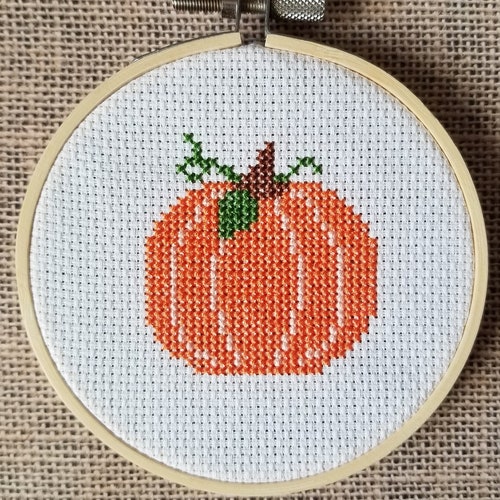 Sewing &amp; Fiber Craft Supplies &amp; Tools Counted Cross Stitch Pumpkin ...