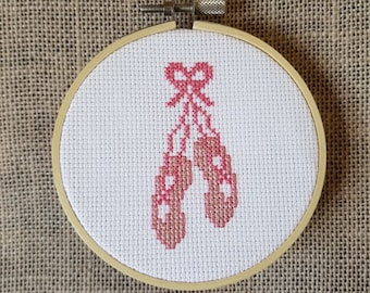 Counted Cross Stitch Ballet Shoes Pattern - PDF Download