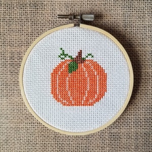 Counted Cross Stitch Pumpkin Pattern - PDF Download