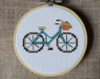 Counted Cross Stitch Bicycle Pattern - PDF Download