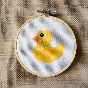 Counted Cross Stitch Rubber Duck Pattern PDF Download image 1