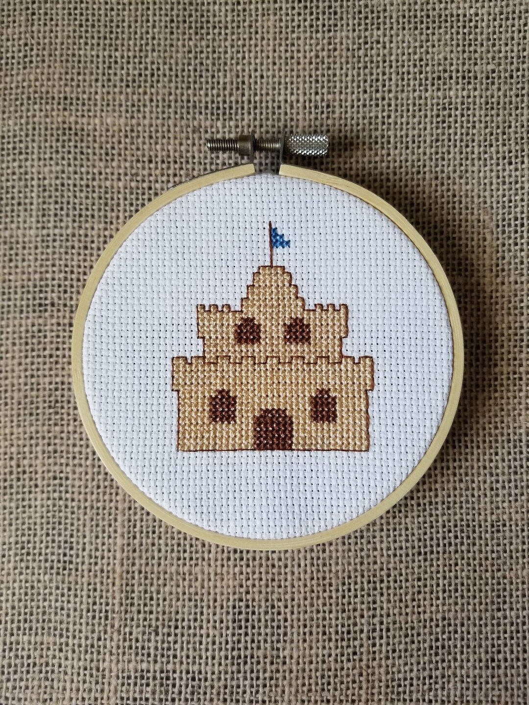 Counted Cross Stitch Sandcastle Pattern - PDF Download - Etsy
