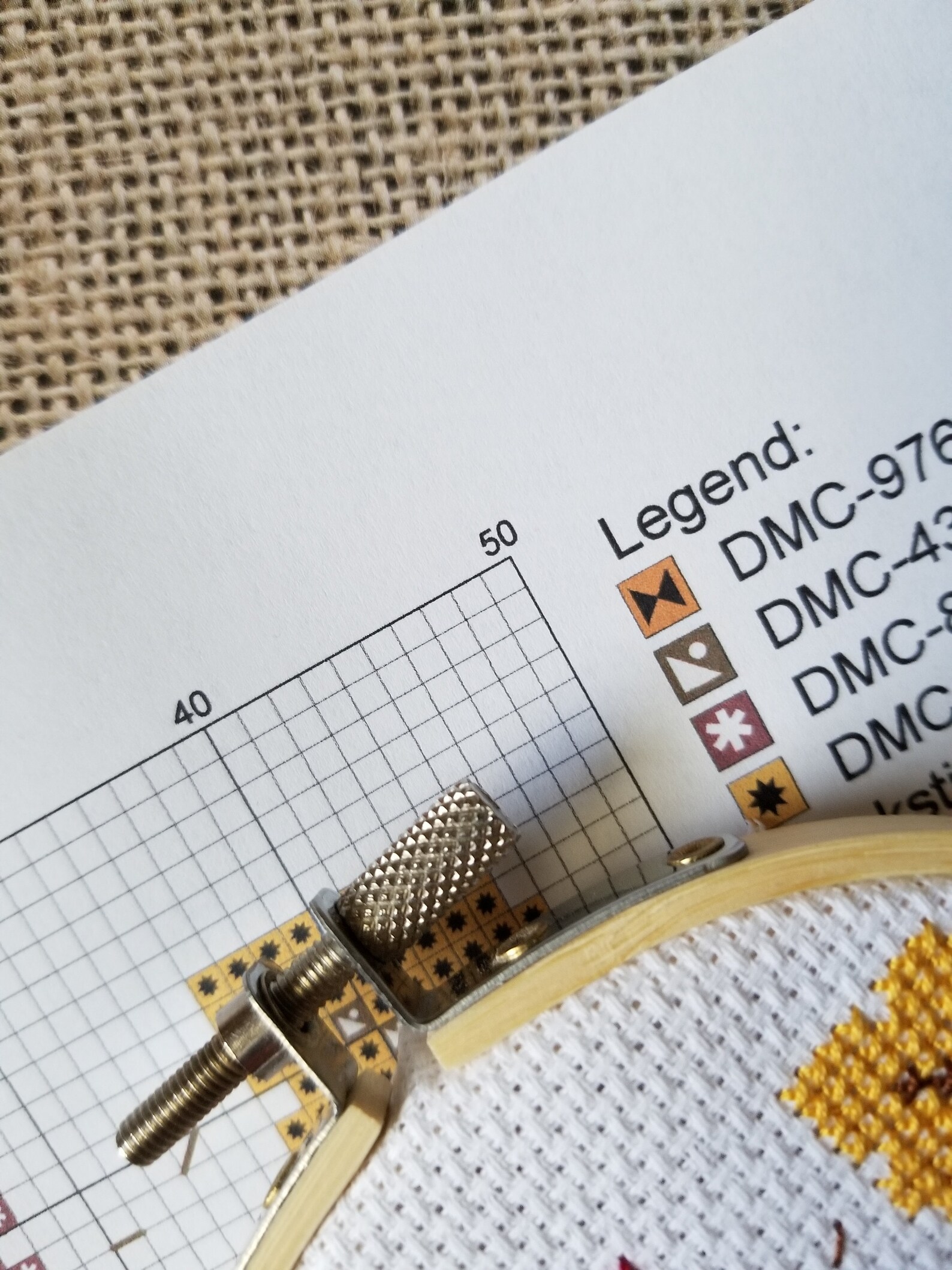 Counted Cross Stitch Autumn Leaves Pattern - PDF Download - Etsy