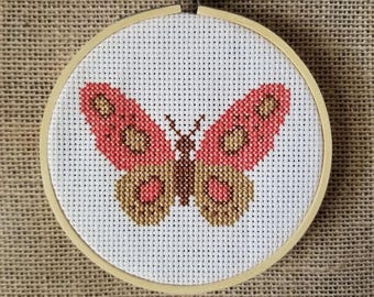 Counted Cross Stitch Butterfly Pattern - PDF Download