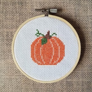 Counted Cross Stitch Pumpkin Pattern - PDF Download