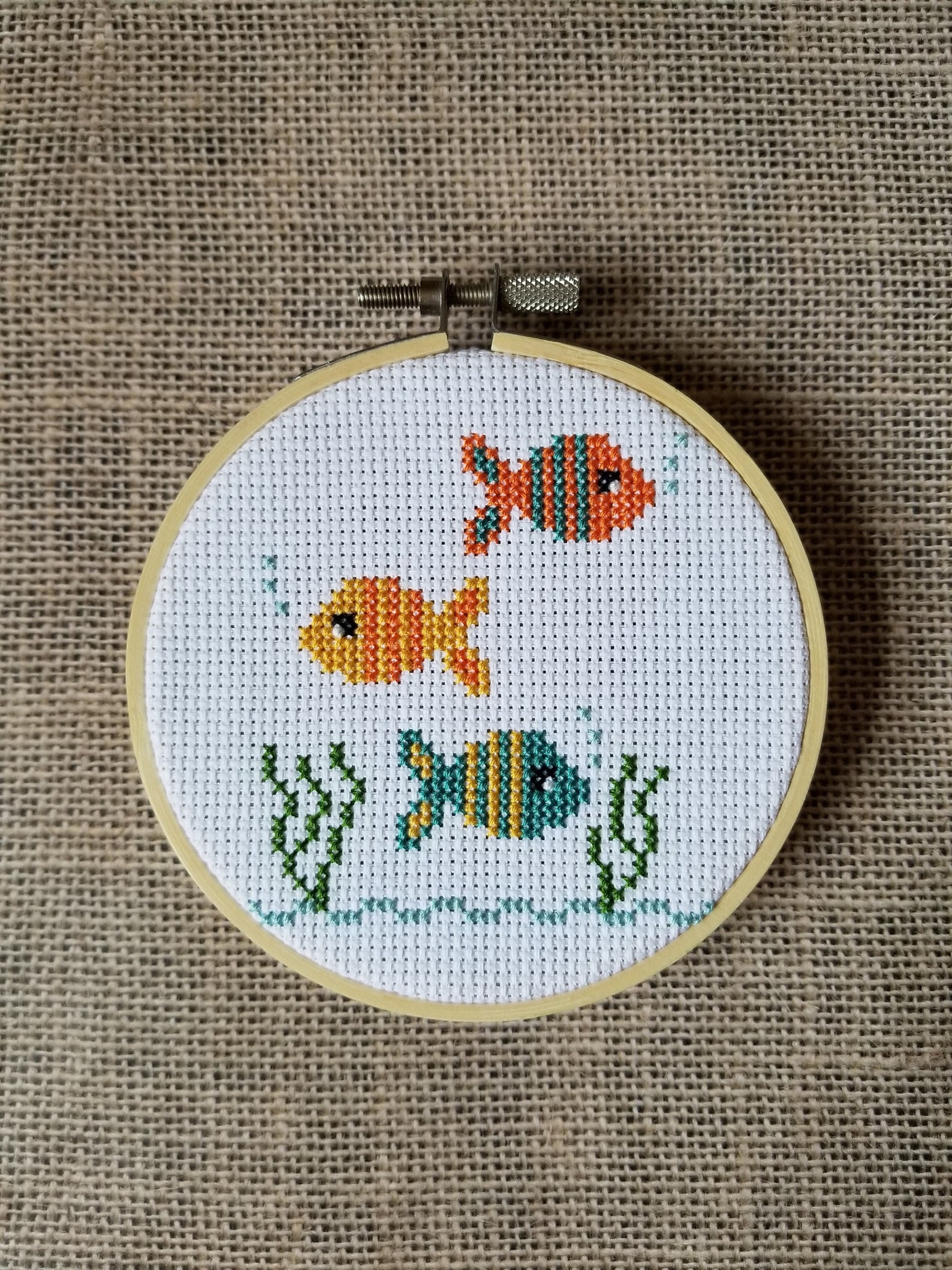 Counted Cross Stitch Fish Pattern PDF Download - Etsy