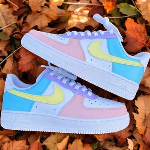 Custom Air Force 1 Colorful Shoes, Custom Hand Painted Colorful AF1, Colorful Sneakers, Personalized AF1 Shoes, Free Shipping