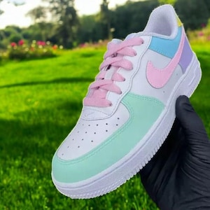 Colorful Custom Air Force 1 Shoes, Custom Hand Painted Colorful AF1, Colorful Sneakers, Personalized AF1 Shoes, Free Shipping