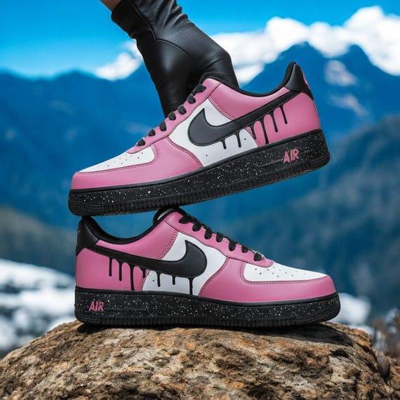 nike pink drip shoes