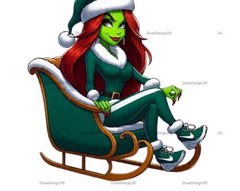 Eagles Fan Grinch in Sleigh – Digital Download