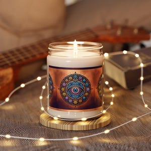 Chakra Third Eye Candle: Scented Soy Candle for Meditation (9oz)