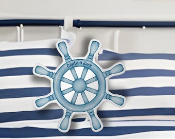 Almohada personalizada con forma de timón de barco, almohada personalizada con temática náutica, decoración con temática de velero, ropa de cama con temática de niño, regalo de baby shower, ropa de cama para niño