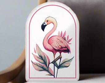 Almohada con forma de flamenco: decoración de habitación infantil con temática de playa tropical