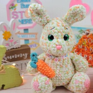 Crochet pattern bunny, Amigurumi easter plush bunny tutorial, Crochet pattern rabbit, English pattern amigurumi pdf