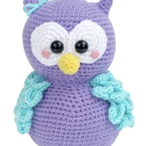 PATRÓN A CROCHET Búho Amigurumi Patrón inglés búho