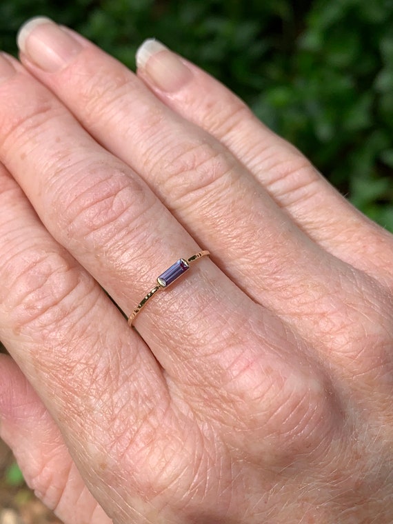 Alexandrite sale baguette ring