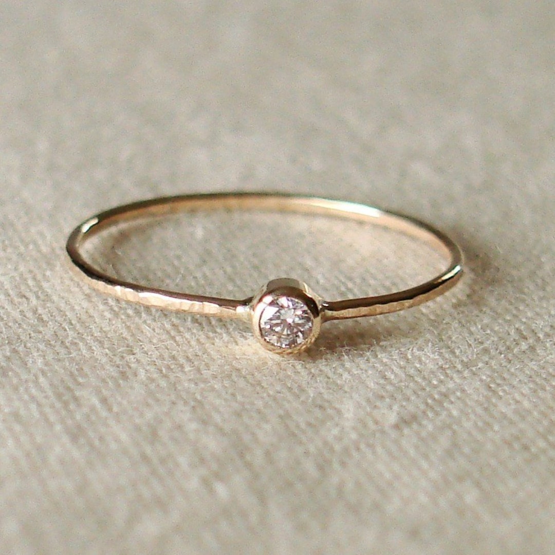 handmade ruby stone stacking ring delicate... SOLID Gold Custom Birthstone Ring | Gemstone Stacking Ring | Delicate ...