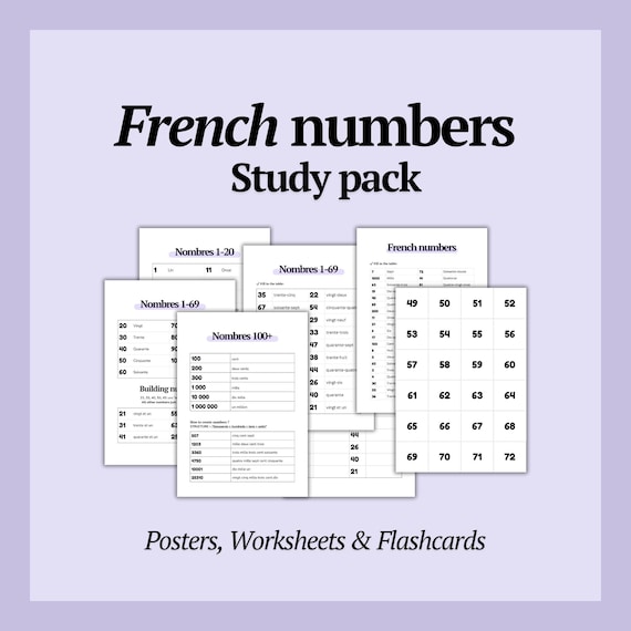 French Numbers 1 100 Worksheet