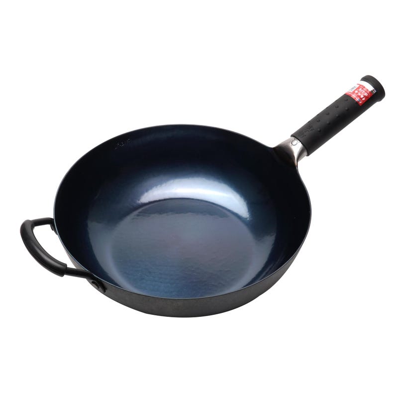 Hand-Hammered Iron Wok - Thumbnail 2