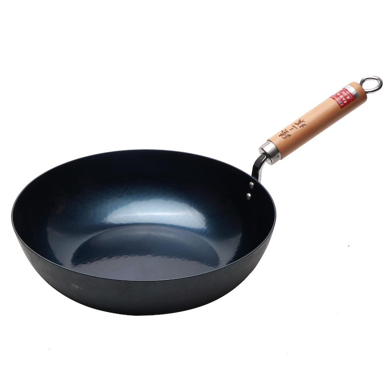 Hand-Hammered Iron Wok - Thumbnail 4