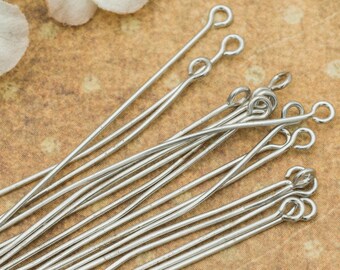 10x 925 Sterling Silver Ball Head Pins for Jewelry Making Craft Findings 5cm