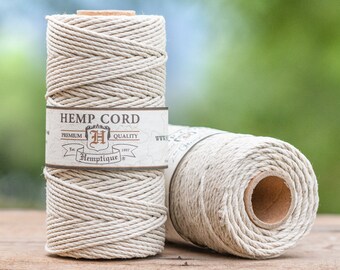 2mm Hemp String Thick Natural Hemp String Hemp Yarn DIY Raw Unwaxed Natural Hemp Cord