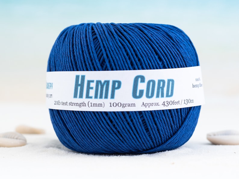 Tropical Coral 430 Feet of 1mm 100% Hemp Twine Bead Cord in Your Choice of Color 