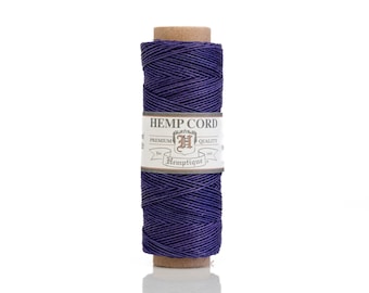 Purple Hemp Cord .5mm,  micro macrame  twine,  thin hemp