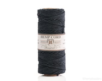 Black Hemp Cord 1mm  for making Hemp jewelry