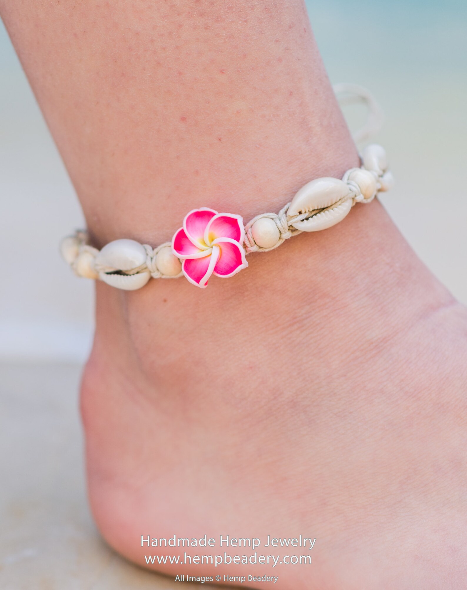 Hawaiian Flower Anklets Beach Wedding Jewelry Surfer Gift Etsy