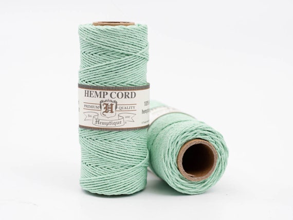 1mm Hemp String Seafoam Color 205 Feet Spool 