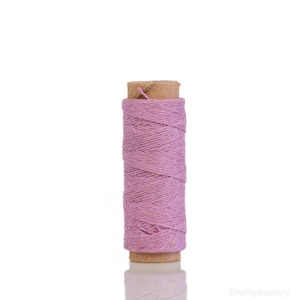 Pink Hemp Thread  2ply - 1 Mini Spool closeout item