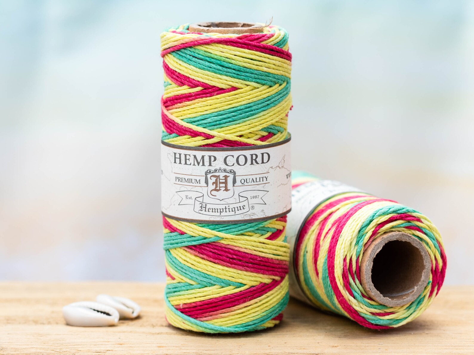 4 Multi Colored Hemp Cord Spools Colored Macrame Rope eco Etsy