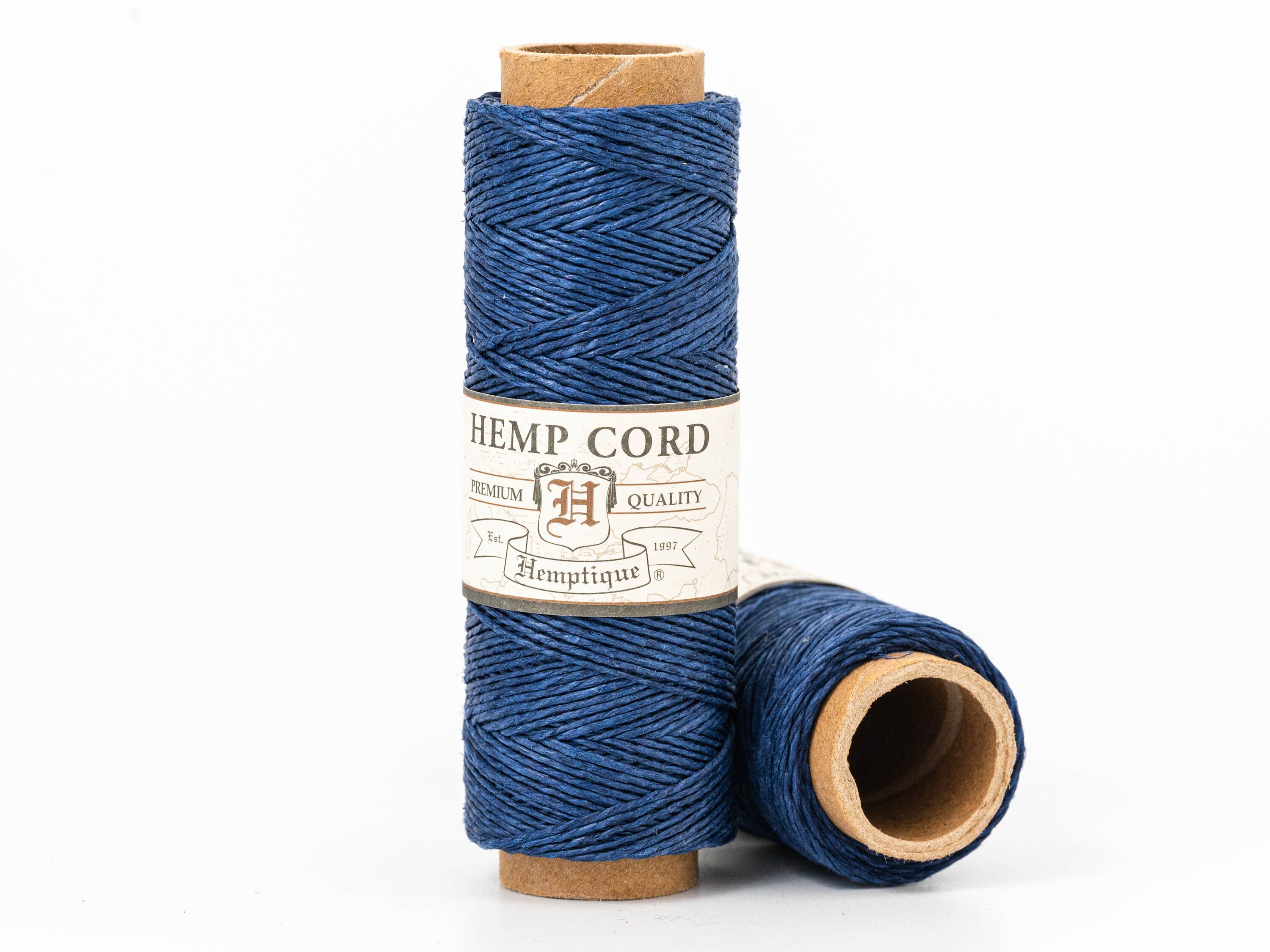 de cáñamo Navy .5mm de espesor cable Micro Macrame Etsy España