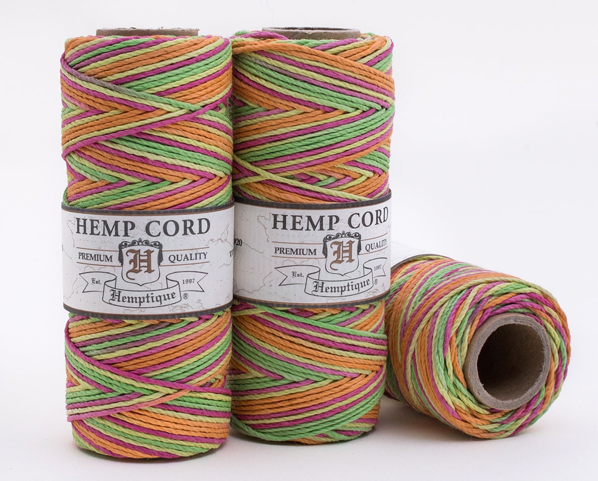 Neon Hemp Cord Macrame Cord Hemp Twine Bead Cord Etsy