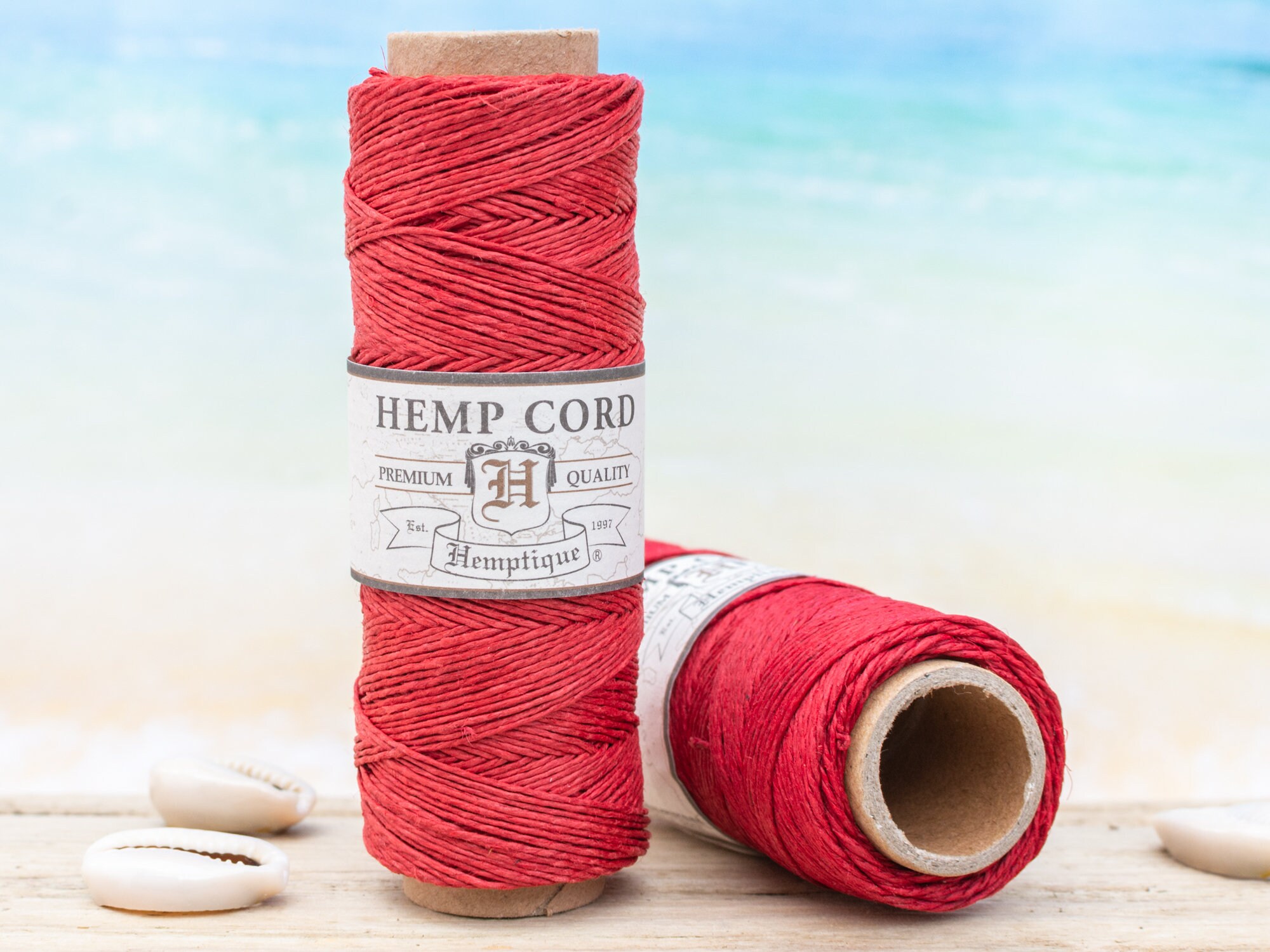 Hemp Twine Red .5mm thin macrame Cord hemp string 205 feet Etsy