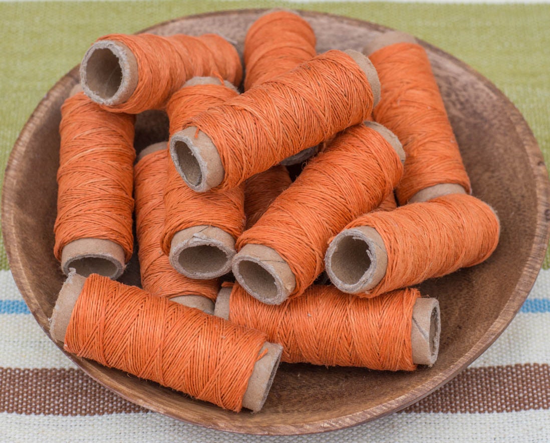 Hemp Thread 0.2mm 66 Yards 1 mini Spool Sewing Thread Etsy