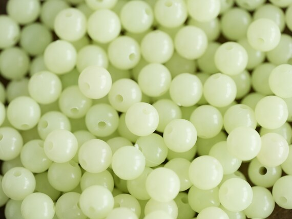 88 Perles Rondes Phosphorescentes - Brillent Dans Le Noir, Idéales Pour Bijoux DIY, Neuf