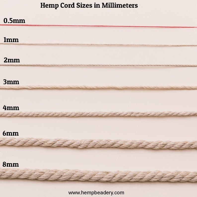 hemp spool 1mm 205 feet White Macrame Cord Earth Friendly jewelry cord